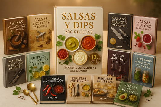 📖 Recetario Principal con +150 Salsas + 6 bonos